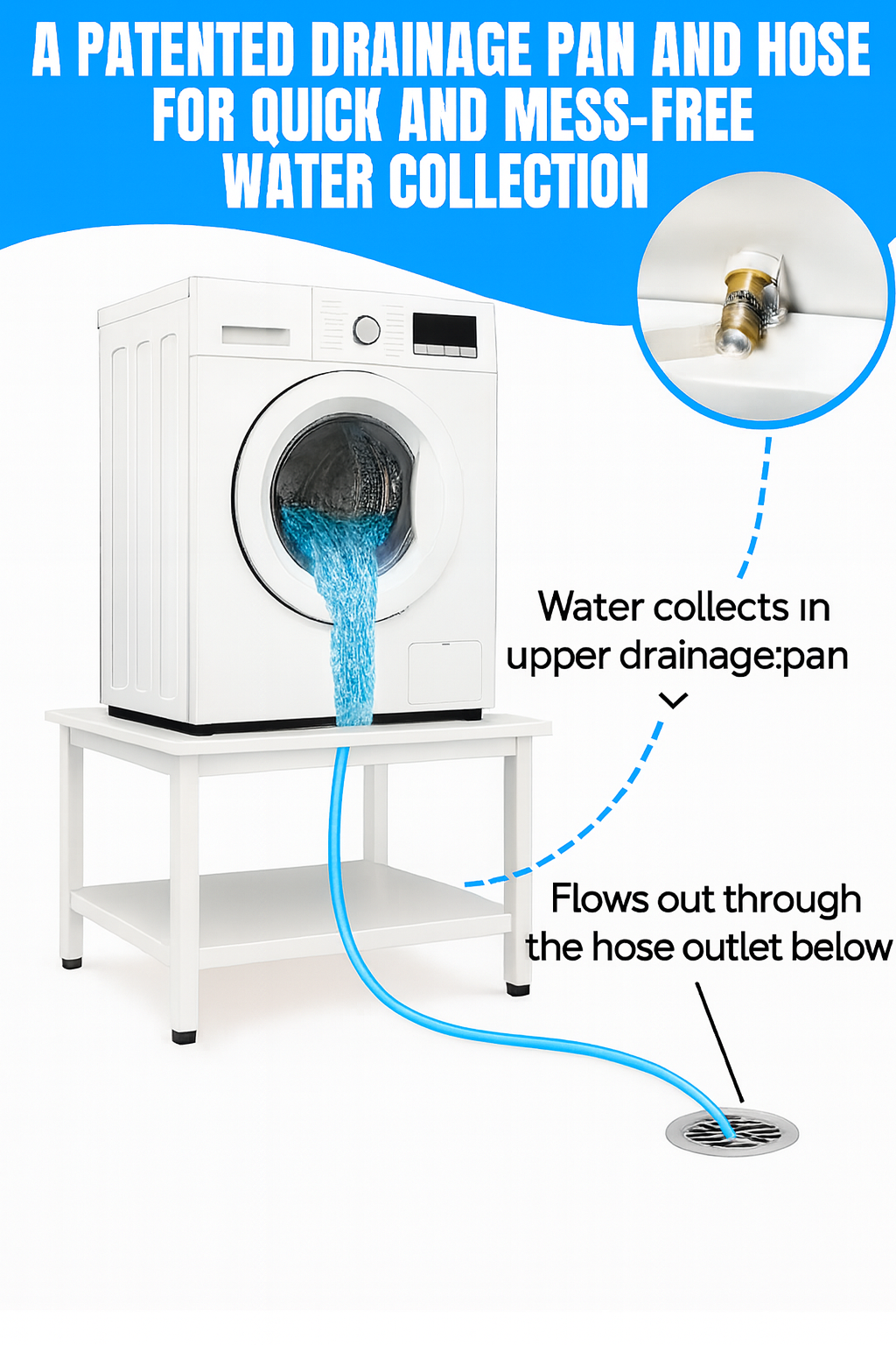 EZ Laundry Pedestal with Built-In Drain Pan as a must-have solution for multi-family dwellings, rental properties, and senior living facilities.